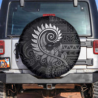 New Zealand Maori Koru Fern Spare Tire Cover Spiral Polynesian Style Gray LT05 Gray - Polynesian Pride