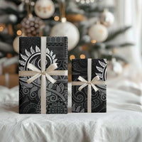 New Zealand Maori Koru Fern Wrapping Paper Spiral Polynesian Style Gray LT05 - Polynesian Pride