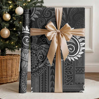 New Zealand Maori Koru Fern Wrapping Paper Spiral Polynesian Style Gray LT05 - Polynesian Pride