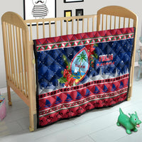 Guam Christmas Quilt Guaman Seal Poinsettia Felis Pasgua LT05 - Polynesian Pride