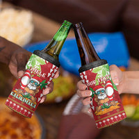 Personalised Hawaii Christmas 4 in 1 Can Cooler Tumbler Funny Santa Claus Surf Mele Kalikimaka LT05 - Polynesian Pride