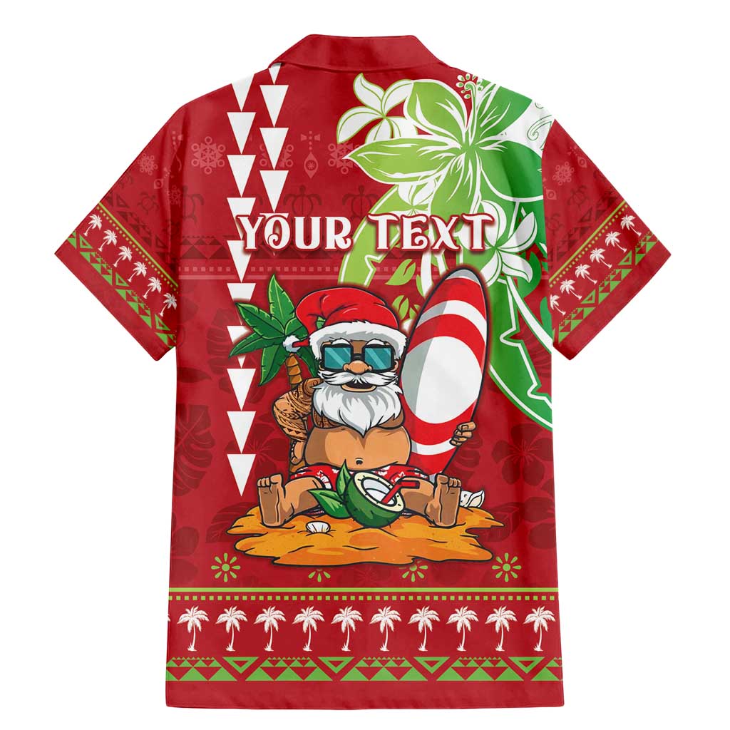 Personalised Hawaii Christmas Family Matching Mermaid Dress and Hawaiian Shirt Funny Santa Claus Surf Mele Kalikimaka LT05 - Polynesian Pride