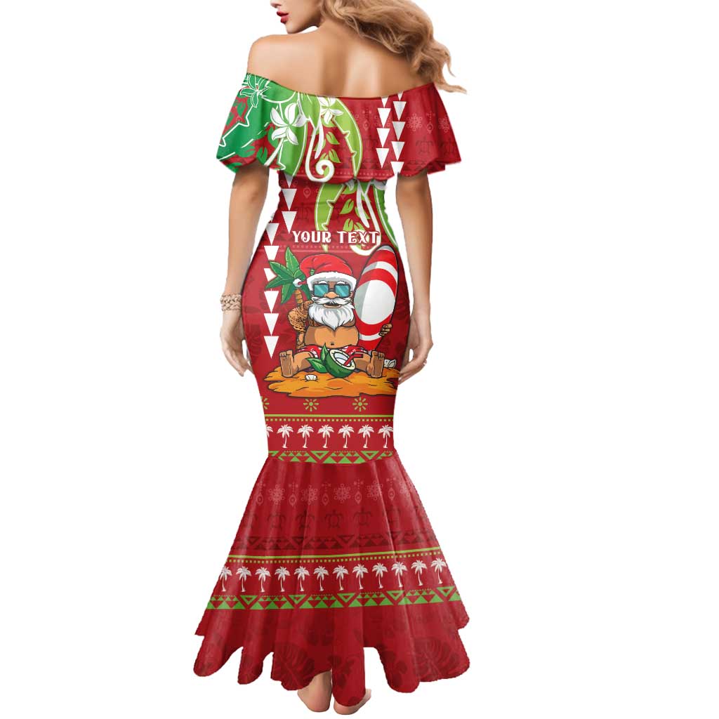 Personalised Hawaii Christmas Mermaid Dress Funny Santa Claus Surf Mele Kalikimaka LT05 - Polynesian Pride