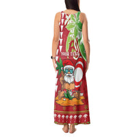 Personalised Hawaii Christmas Tank Maxi Dress Funny Santa Claus Surf Mele Kalikimaka LT05 - Polynesian Pride
