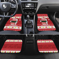Hawaii Funny Christmas Car Mats Spam Musubi Santa LT05 Set 4pcs Red - Polynesian Pride