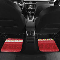 Hawaii Funny Christmas Car Mats Spam Musubi Santa LT05 Set 2pcs - Back Red - Polynesian Pride