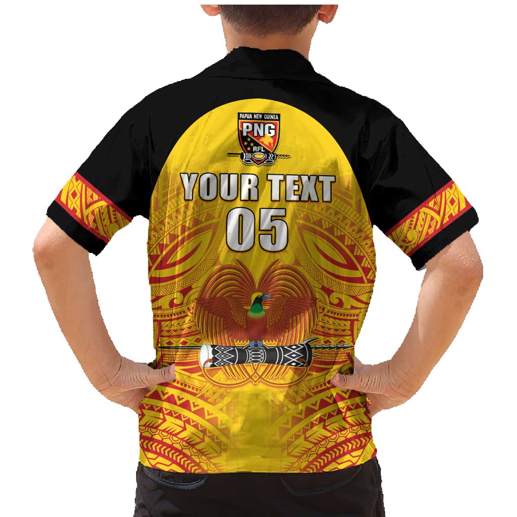Papua New Guinea Rugby Custom Family Matching Mermaid Dress and Hawaiian Shirt Kumul Pride Go Champions LT05 - Polynesian Pride