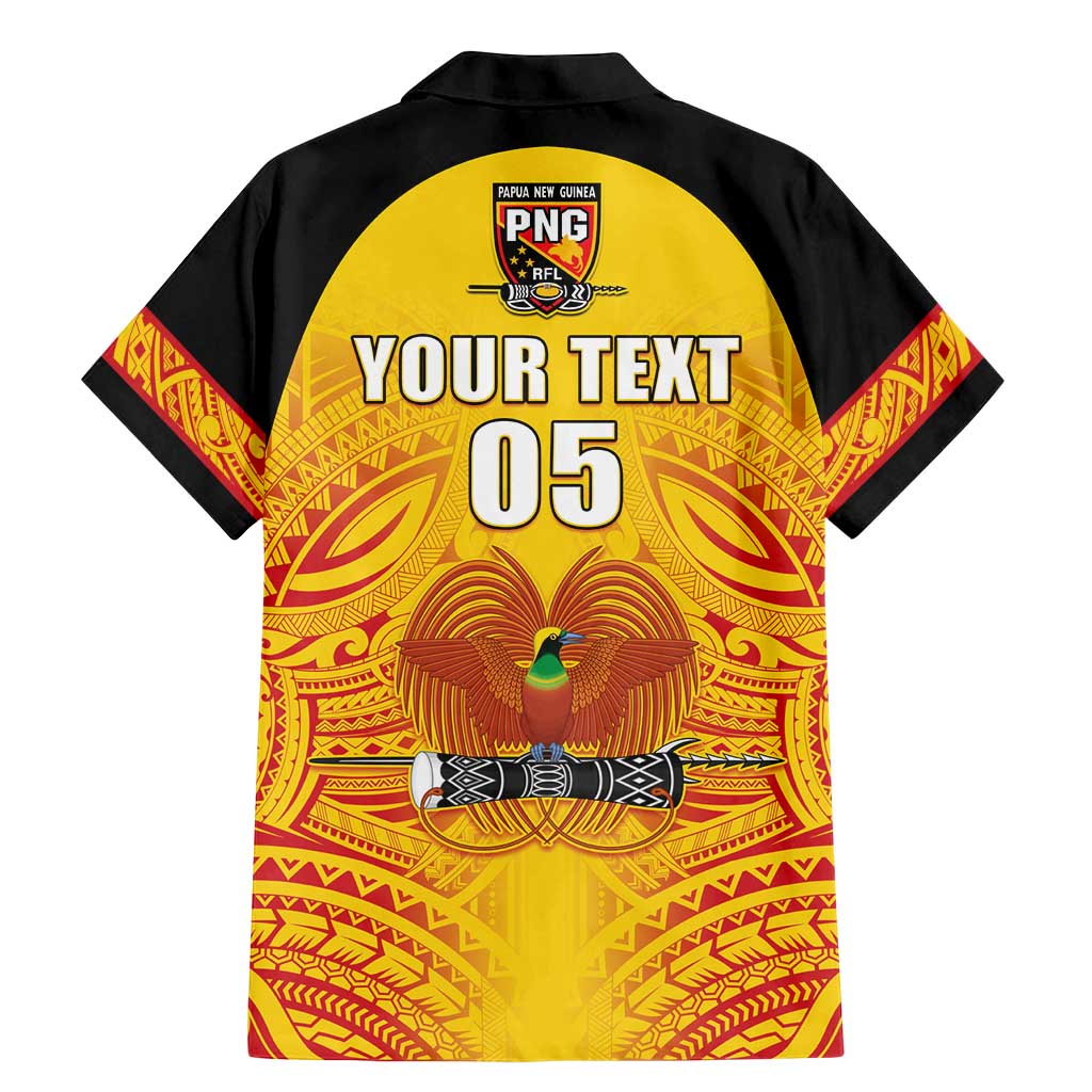 Papua New Guinea Rugby Custom Family Matching Mermaid Dress and Hawaiian Shirt Kumul Pride Go Champions LT05 - Polynesian Pride