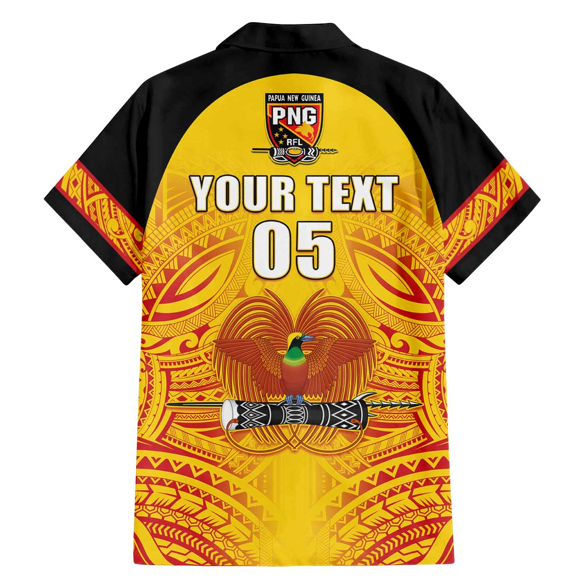 Papua New Guinea Rugby Custom Family Matching Off The Shoulder Long Sleeve Dress and Hawaiian Shirt Kumul Pride Go Champions LT05 - Polynesian Pride