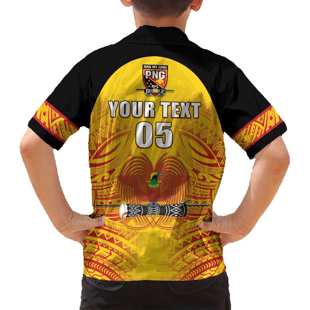 Papua New Guinea Rugby Custom Family Matching Puletasi and Hawaiian Shirt Kumul Pride Go Champions LT05 - Polynesian Pride