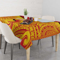 Papua New Guinea Rugby Tablecloth Kumul Pride Go Champions LT05 - Polynesian Pride