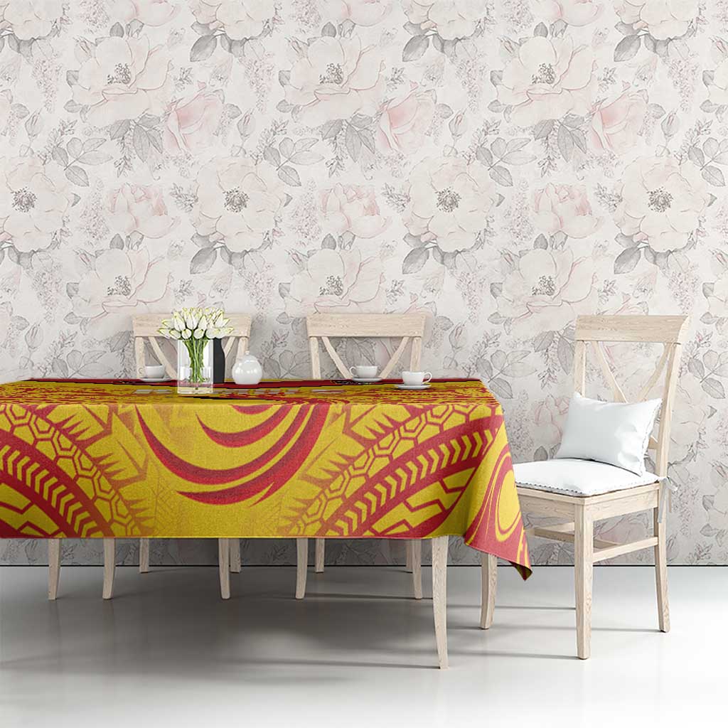 Papua New Guinea Rugby Tablecloth Kumul Pride Go Champions LT05 - Polynesian Pride