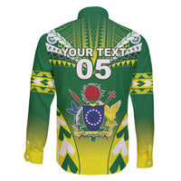 Cook Islands Rugby Custom Family Matching Long Sleeve Bodycon Dress and Hawaiian Shirt The Kukis Go Champions LT05 - Polynesian Pride