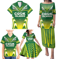 Cook Islands Rugby Custom Family Matching Puletasi and Hawaiian Shirt The Kukis Go Champions LT05 - Polynesian Pride