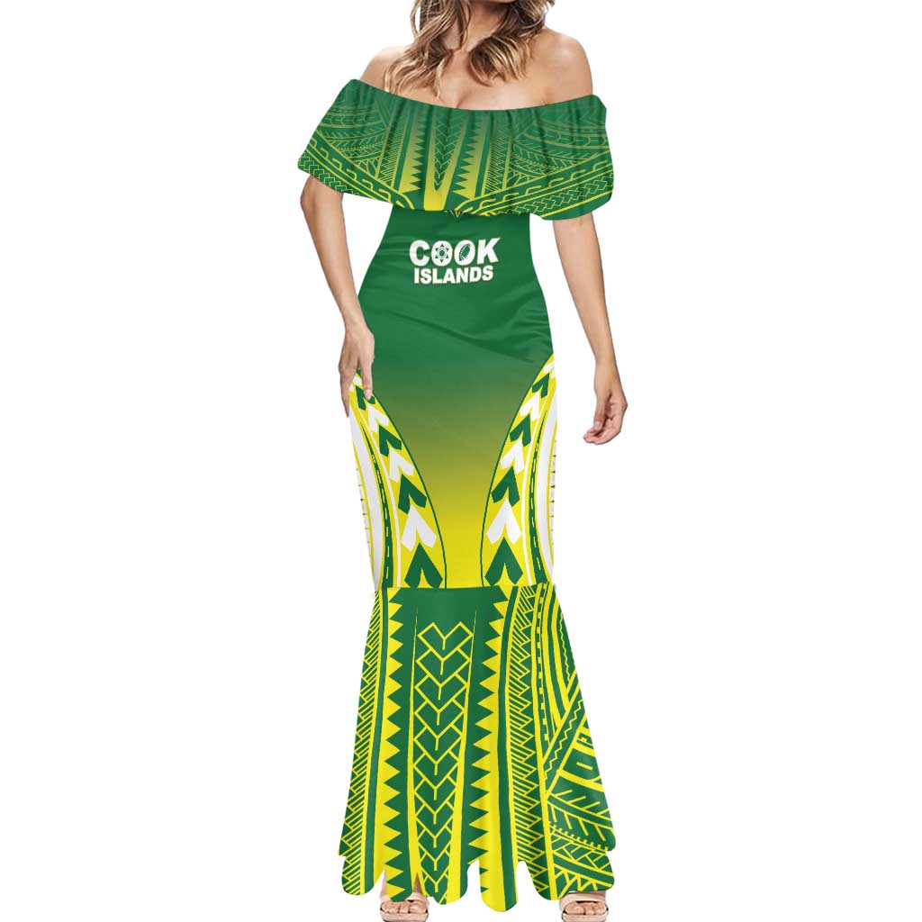 Cook Islands Rugby Custom Mermaid Dress The Kukis Go Champions