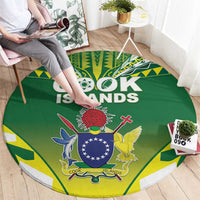 Cook Islands Rugby Round Carpet The Kukis Go Champions LT05 - Polynesian Pride