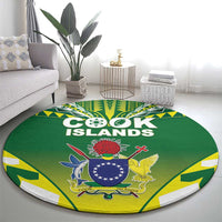 Cook Islands Rugby Round Carpet The Kukis Go Champions LT05 - Polynesian Pride