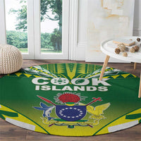 Cook Islands Rugby Round Carpet The Kukis Go Champions LT05 - Polynesian Pride