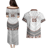 Fiji Rugby Custom Couples Matching Puletasi and Hawaiian Shirt Fijian Bati Go Champions LT05 - Polynesian Pride