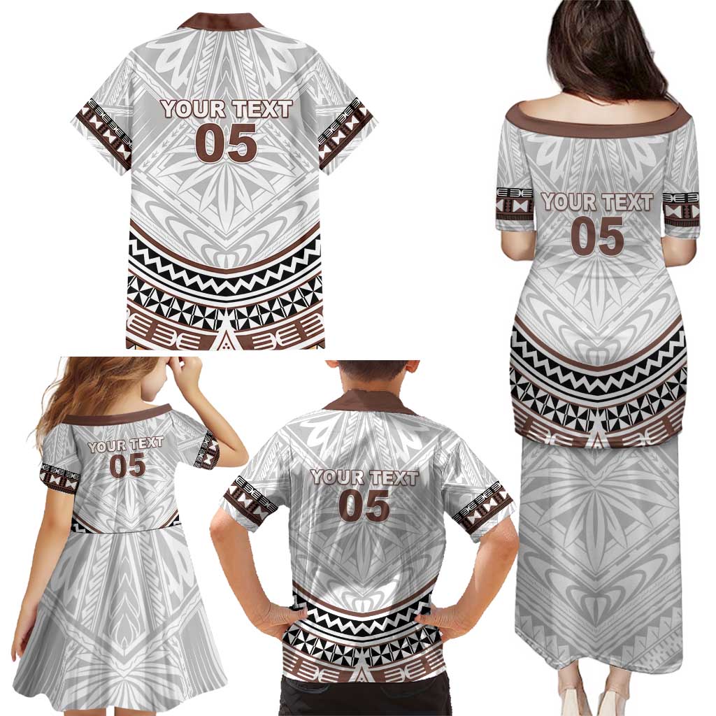 Fiji Rugby Custom Family Matching Puletasi and Hawaiian Shirt Fijian Bati Go Champions LT05 - Polynesian Pride