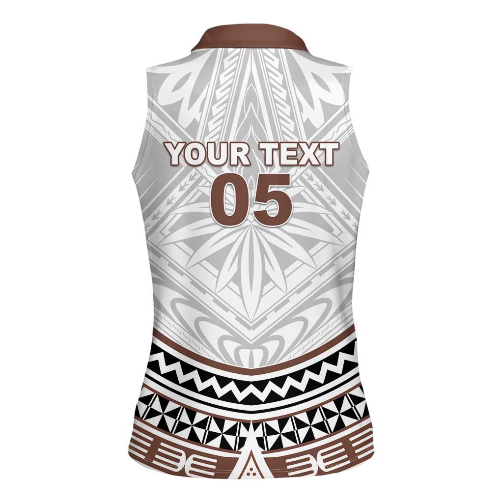 Fiji Rugby Custom Women Sleeveless Polo Shirt Fijian Bati Go Champions LT05 - Polynesian Pride