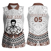Fiji Rugby Custom Women Sleeveless Polo Shirt Fijian Bati Go Champions LT05 - Polynesian Pride