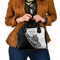 New Zealand Kiwi Rugby Custom Shoulder Handbag Go Champions Maori Pattern
