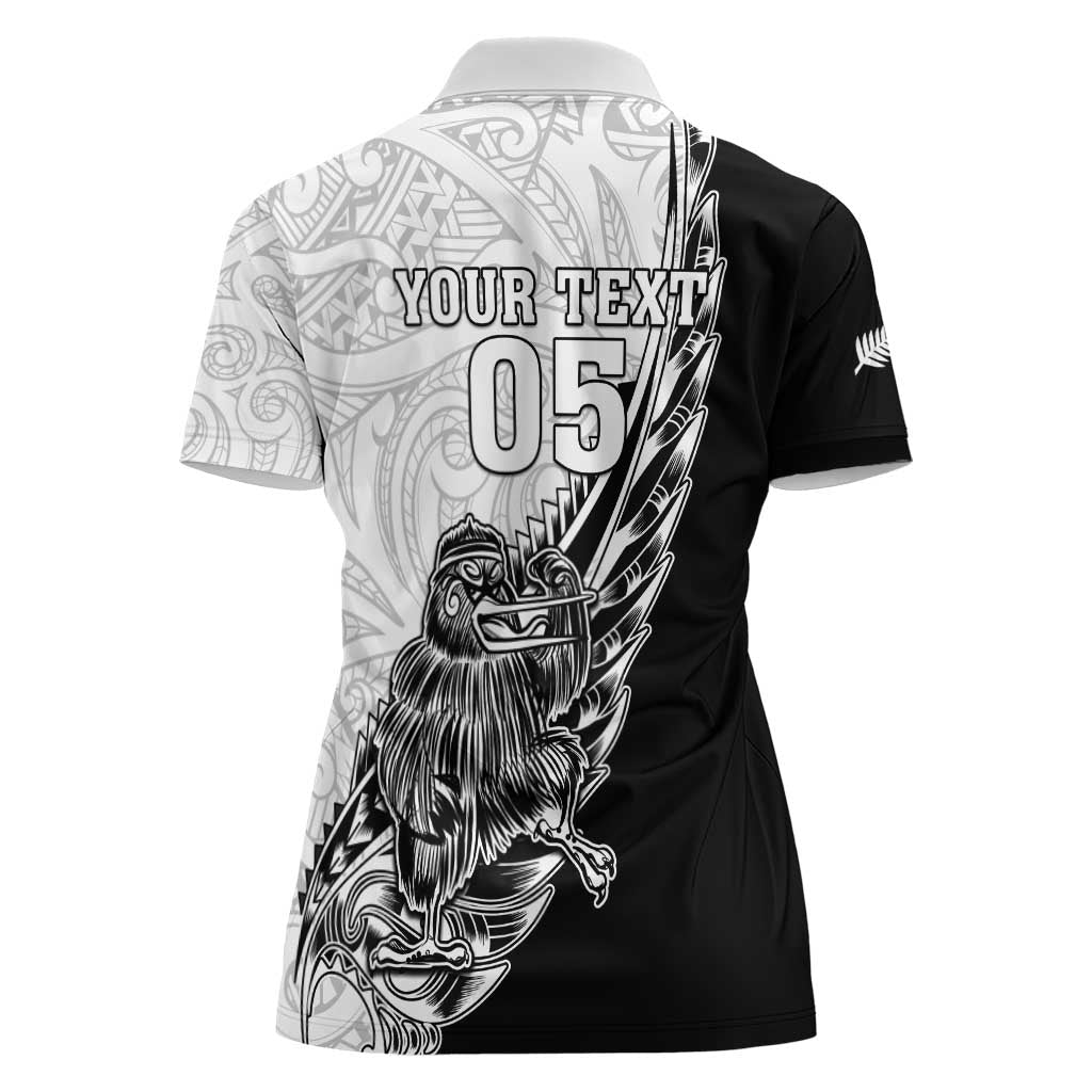 New Zealand Kiwi Rugby Custom Women Polo Shirt Go Champions Maori Pattern LT05 - Polynesian Pride
