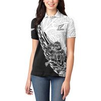 New Zealand Kiwi Rugby Custom Women Polo Shirt Go Champions Maori Pattern LT05 - Polynesian Pride