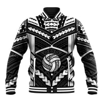 Custom Polynesia Beach Volleyball Baseball Jacket Polynesian Tribal Pattern - Polynesian Pride