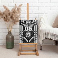 Custom Polynesia Beach Volleyball Canvas Wall Art Polynesian Tribal Pattern - Polynesian Pride