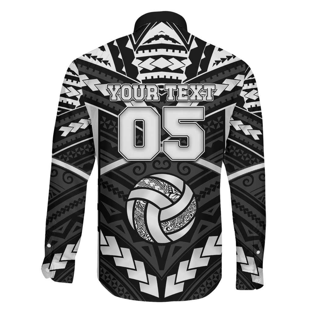 Custom Polynesia Beach Volleyball Family Matching Off Shoulder Short Dress and Hawaiian Shirt Polynesian Tribal Pattern - Polynesian Pride