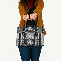 Custom Polynesia Beach Volleyball Leather Bag Polynesian Tribal Pattern - Polynesian Pride