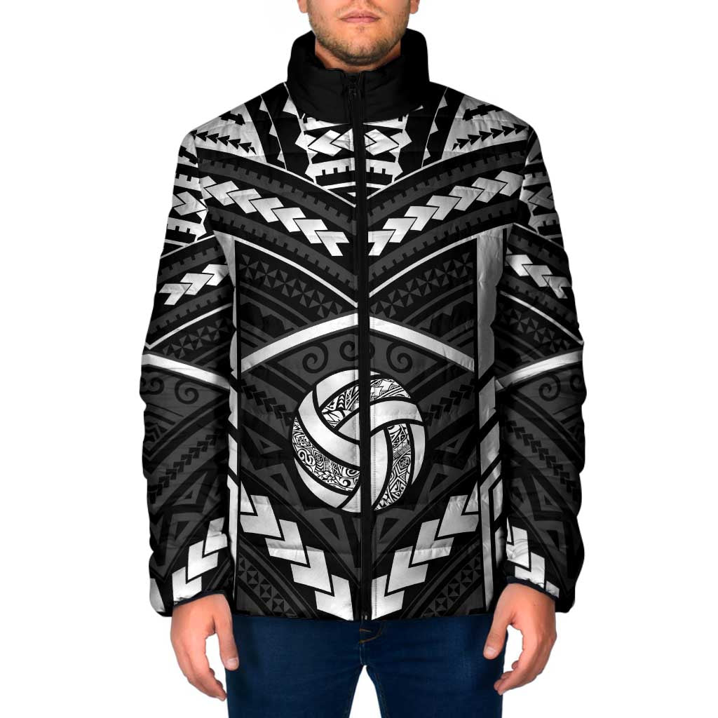 Custom Polynesia Beach Volleyball Padded Jacket Polynesian Tribal Pattern - Polynesian Pride