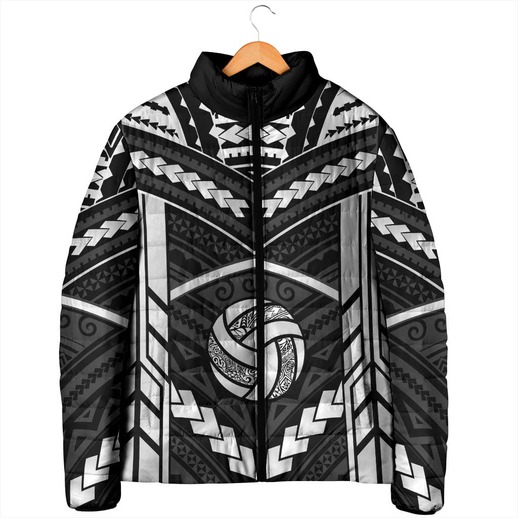 Custom Polynesia Beach Volleyball Padded Jacket Polynesian Tribal Pattern - Polynesian Pride