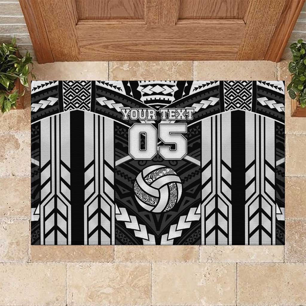 Custom Polynesia Beach Volleyball Rubber Doormat Polynesian Tribal Pattern - Polynesian Pride