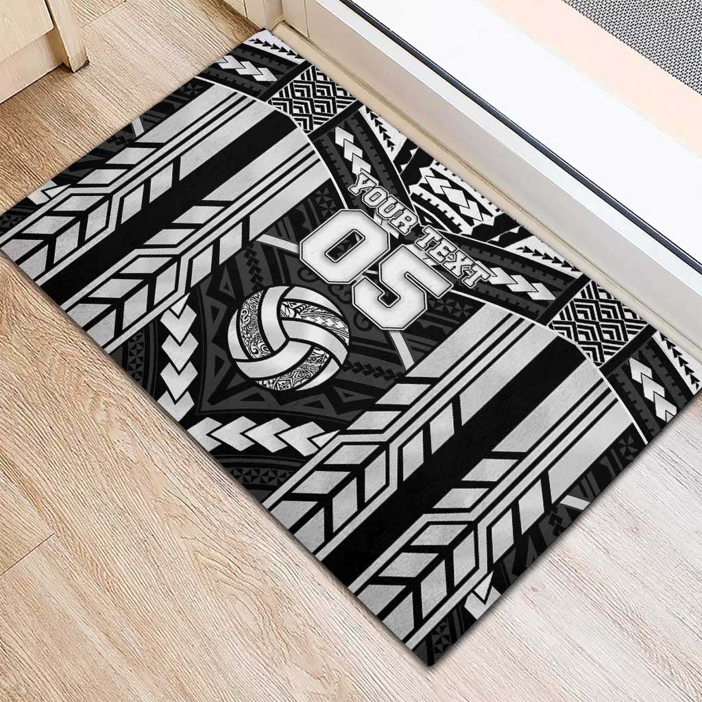 Custom Polynesia Beach Volleyball Rubber Doormat Polynesian Tribal Pattern - Polynesian Pride