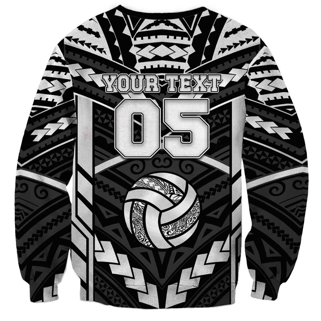 Custom Polynesia Beach Volleyball Sweatshirt Polynesian Tribal Pattern - Polynesian Pride