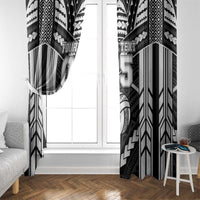 Custom Polynesia Beach Volleyball Window Curtain Polynesian Tribal Pattern - Polynesian Pride