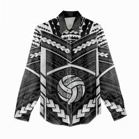 Custom Polynesia Beach Volleyball Women Casual Shirt Polynesian Tribal Pattern - Polynesian Pride