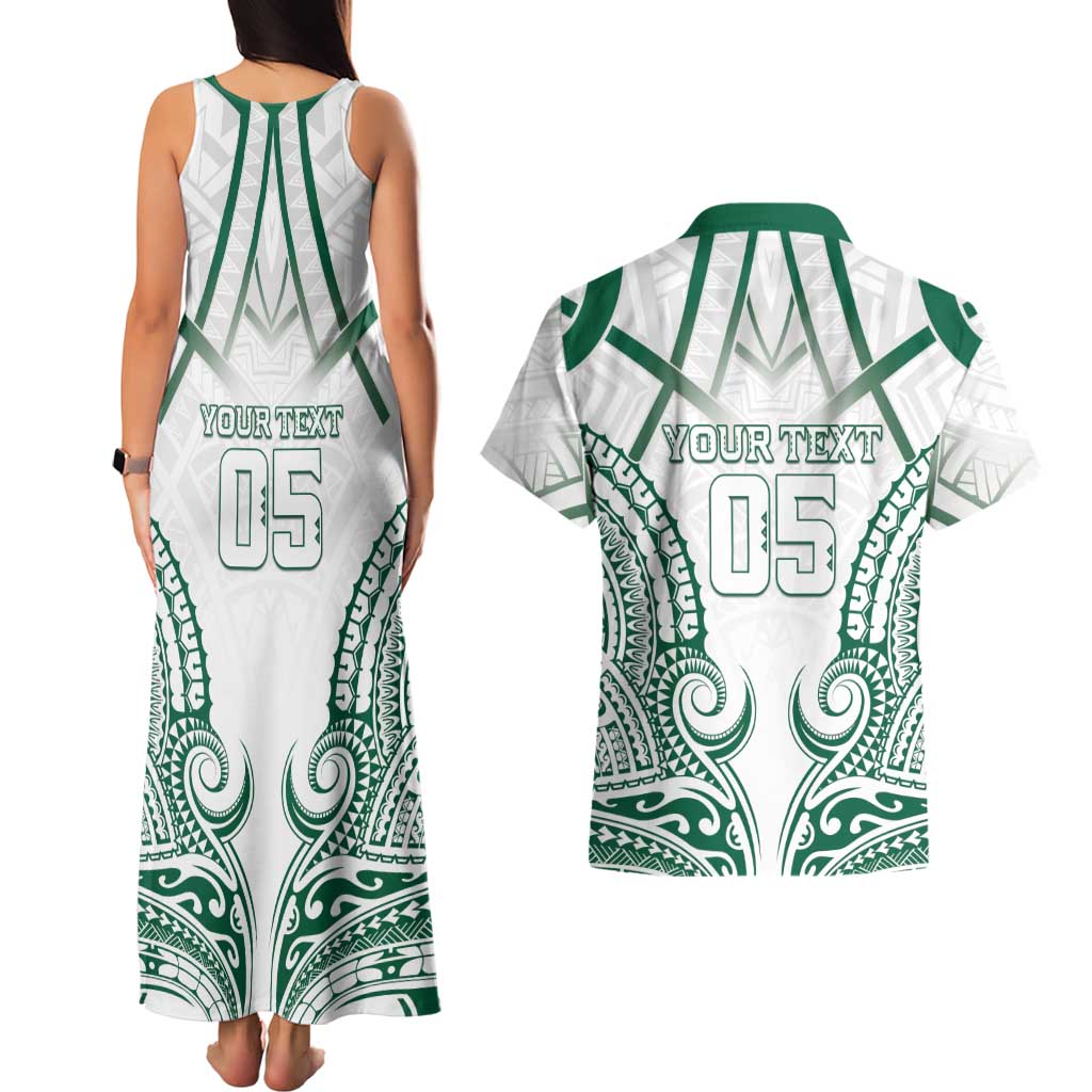 Custom Hawaii Volleyball Couples Matching Tank Maxi Dress and Hawaiian Shirt Polynesian Pattern - Polynesian Pride