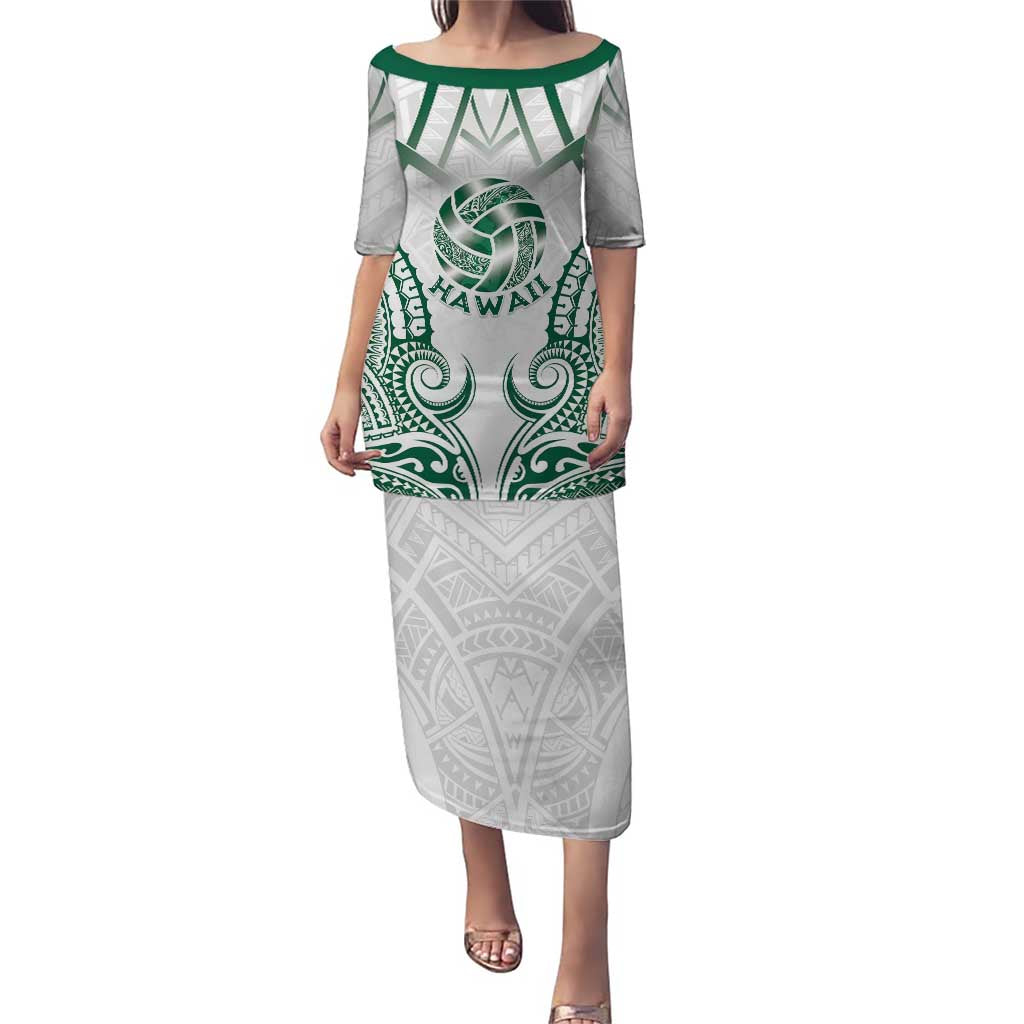 Custom Hawaii Volleyball Family Matching Puletasi and Hawaiian Shirt Polynesian Pattern - Polynesian Pride