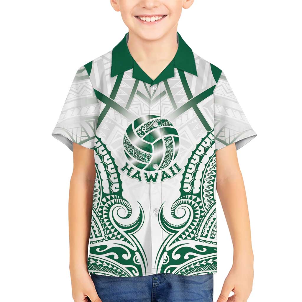 Custom Hawaii Volleyball Family Matching Summer Maxi Dress and Hawaiian Shirt Polynesian Pattern - Polynesian Pride