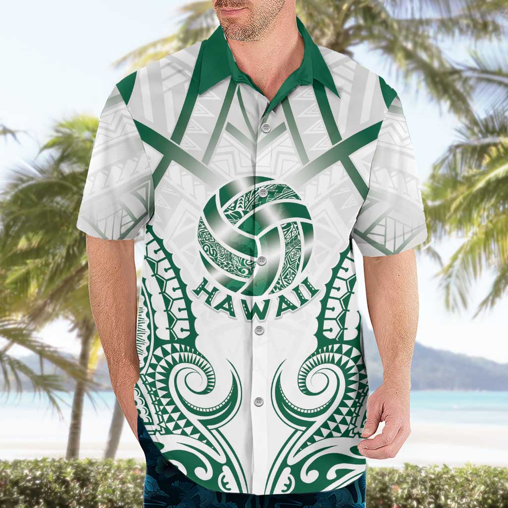 Custom Hawaii Volleyball Hawaiian Shirt Polynesian Pattern - Polynesian Pride