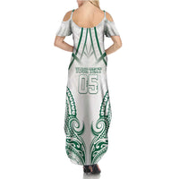 Custom Hawaii Volleyball Summer Maxi Dress Polynesian Pattern - Polynesian Pride