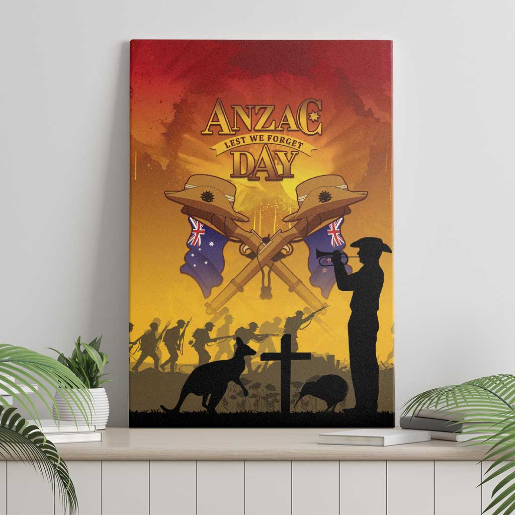 ANZAC Day Canvas Wall Art Australia And New Zealand Slouch Hats LT05 - Polynesian Pride