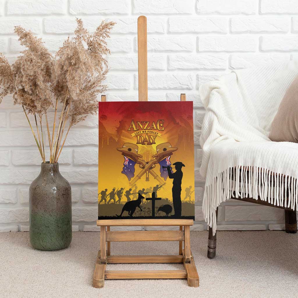 ANZAC Day Canvas Wall Art Australia And New Zealand Slouch Hats LT05 - Polynesian Pride