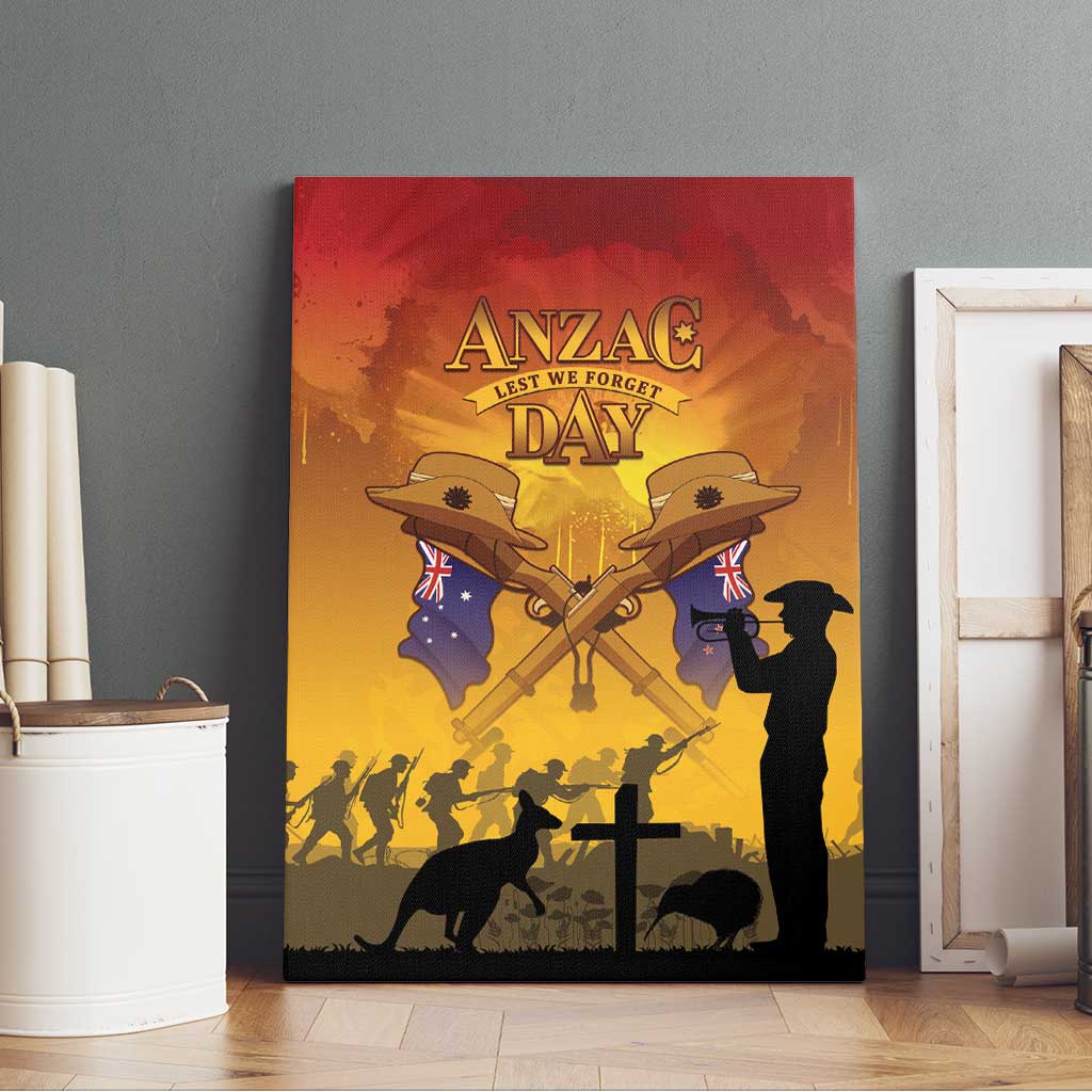 ANZAC Day Canvas Wall Art Australia And New Zealand Slouch Hats LT05 - Polynesian Pride