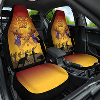 ANZAC Day Car Seat Cover Australia And New Zealand Slouch Hats LT05 One Size Yellow - Polynesian Pride