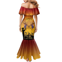 ANZAC Day Family Matching Mermaid Dress and Hawaiian Shirt Australia And New Zealand Slouch Hats LT05 - Polynesian Pride